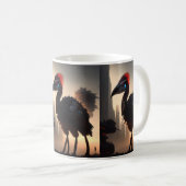 Mug "Techno-Feathers : Le robot futuriste Emu" (Devant droit)
