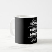 Mug Techno Music DJ Electro Rave Festival Idée cadeau (Devant gauche)