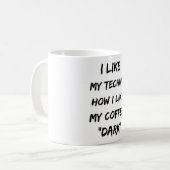 Mug Techno Music Rave DJ Electro Festival Party Cadeau (Devant gauche)