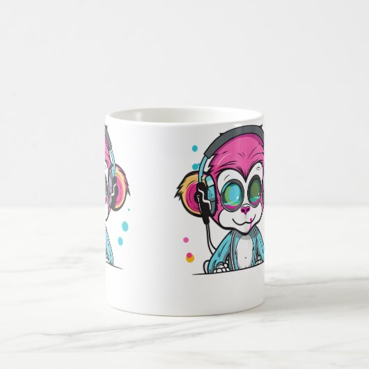 Mug Techno Party Monkey Edm Rave (Centre)