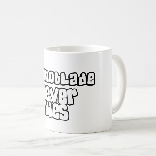 Mug Technoblade ne meurt jamais (Devant droit)
