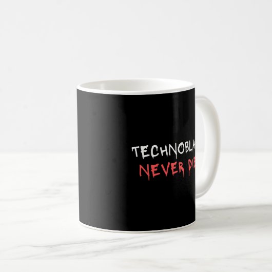 Mug Technoblade ne meurt jamais (Devant droit)