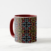 Mug Technologie Alien Ancienne Géométrique Circuit (Devant gauche)