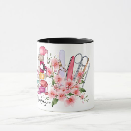 Mug Technologie de l'ongle personnalisée (Centre)