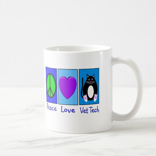 Mug Technologie de vétérinaire d'amour de paix (Droite)