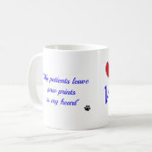 Mug Technologie de vétérinaire - empreintes de pattes (Devant gauche)