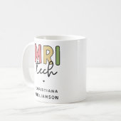 Mug Technologie IRM de nom personnalisé | Cadeaux de t (Devant gauche)