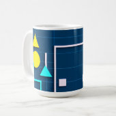 Mug Technologie Moderne Géométrique (Devant gauche)