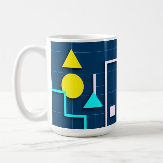 Mug Technologie Moderne Géométrique (Gauche)