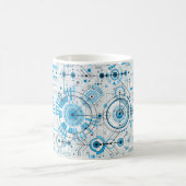 Mug Technologie moteur Abstrait cool (Centre)