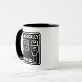 Mug Technologie rétro Ethernet traditionnelle (Devant gauche)
