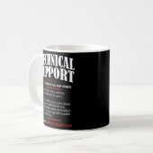 Mug Technologie Support Définition Ingénieur Ordinateu (Devant gauche)