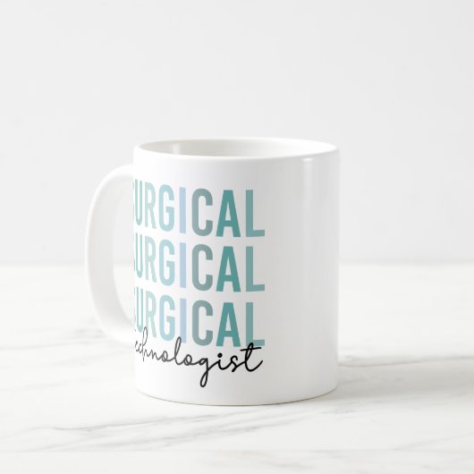 Mug Technologue chirurgical Technique chirurgicale Tec (Devant gauche)