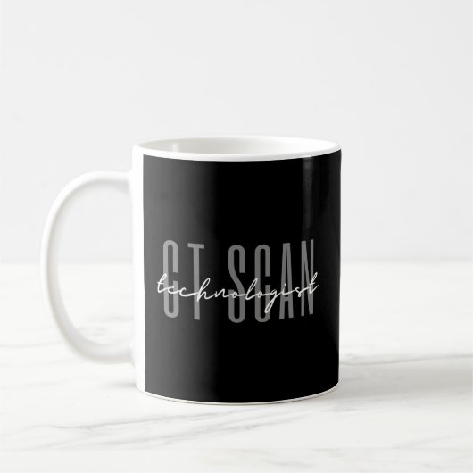 Mug Technologue En Analyse Ct Tomographie Calculée Mri (Gauche)