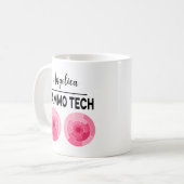 Mug Technologue en mammographie personnalisée Nom Tech (Devant gauche)