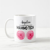 Mug Technologue en mammographie personnalisée Nom Tech (Gauche)