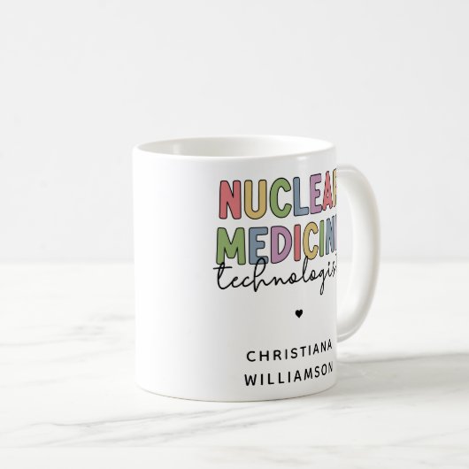 Mug Technologue en médecine nucléaire sur mesure CNMT  (Devant droit)