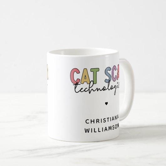 Mug Technologue en numérisation CAT personnalisée Cade (Devant droit)