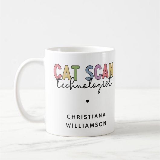 Mug Technologue en numérisation CAT personnalisée Cade (Gauche)