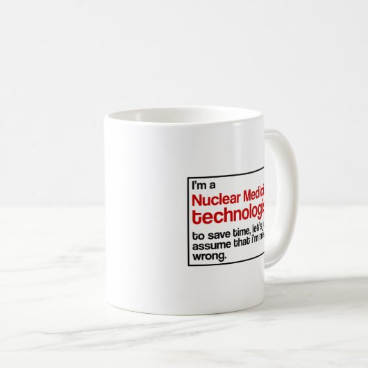 Mug Technologue nucléaire de médecine (Devant droit)