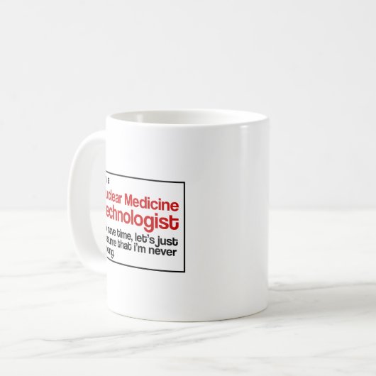 Mug Technologue nucléaire de médecine (Devant gauche)