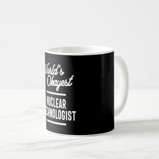 Mug Technologue nucléaire Titre du poste Cadeau (Devant droit)