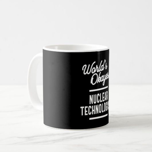 Mug Technologue nucléaire Titre du poste Cadeau (Devant gauche)