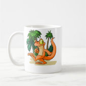 Mug Techo orange sur une recherche d'île de mystère (Gauche)