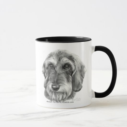 Mug Teckel à poils durs (Droite)