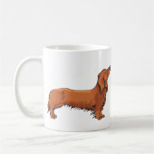 Mug Teckel aux cheveux longs (Gauche)