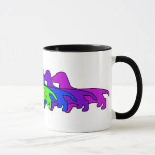 Mug Teckel d'arc-en-ciel