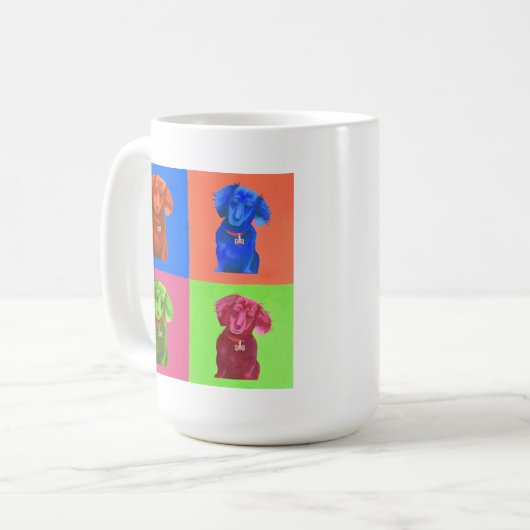 Mug Teckel d'art de bruit (Devant gauche)