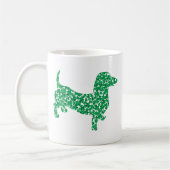 Mug Teckel de shamrock (Gauche)