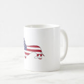 Mug Teckel "drapeau américain " (Devant droit)