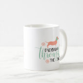 Mug Teckel par Noël de neige (Devant droit)