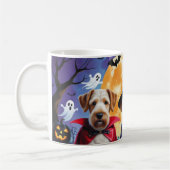 Mug Teckels Airedale Terriers Citrouille Halloween Drô (Gauche)