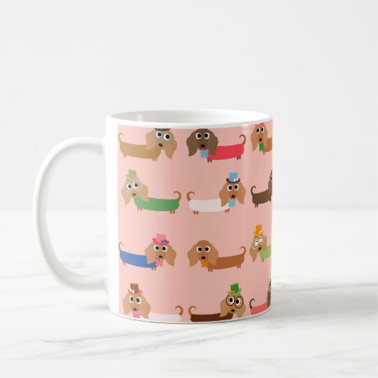 Mug Teckels drôles (Gauche)