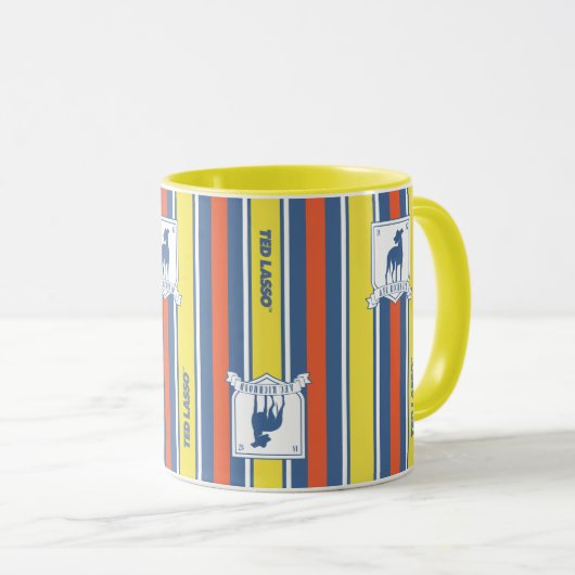 Mug Ted Lasso | AFC Richmond Logo Motif de bande (Devant droit)