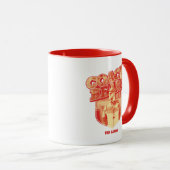 Mug Ted Lasso | Badge de la barbe de l'entraîneur (Devant droit)