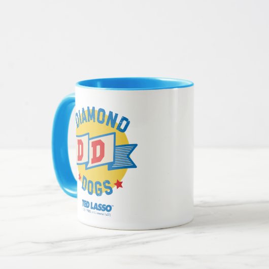 Mug Ted Lasso | Diamond Chiens Pennant Graphisme (Devant gauche)