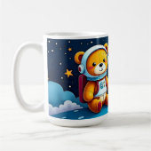 Mug Teddy Astronaute Observant les Étoiles (Gauche)