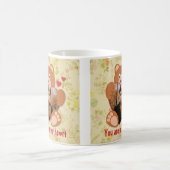 Mug Teddy Bear Holding Heart Photo Saint-Valentin (Centre)
