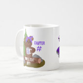 Mug Teddy Bear, Purple Girls Youth Organization Logo (Devant gauche)