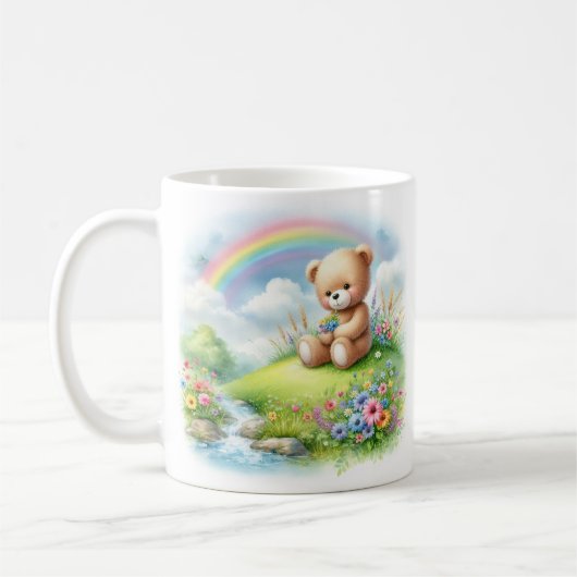 Mug Teddy Bear Rainbow (Gauche)