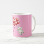 Mug Teddy Bear Red Heart Balloons (Devant droit)