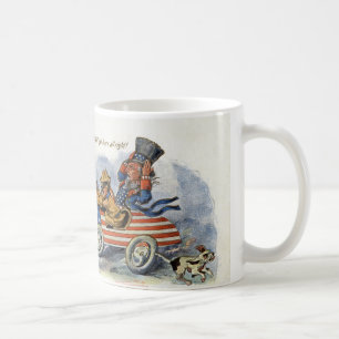Mug Teddy Roosevelt et Oncle Sam dans l'automobile