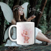 Mug Teddy rose avec ballons