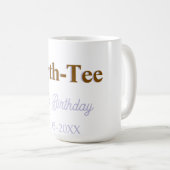 MUG TEE ANNIVERSAIRE JOYEUX ANNIVERSAIRE NOM MODERNE V (Devant droit)