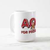 Mug TEE AOC Présidente (Devant gauche)
