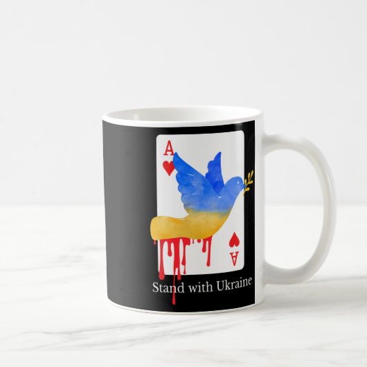 Mug Tee de soutien Ace Of War Stand With Ukraine (Droite)